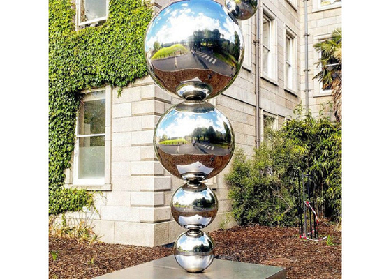 Custom Mirror Polished Modern Art Stainless Steel Sphere Ball Sculpture for Outdoor